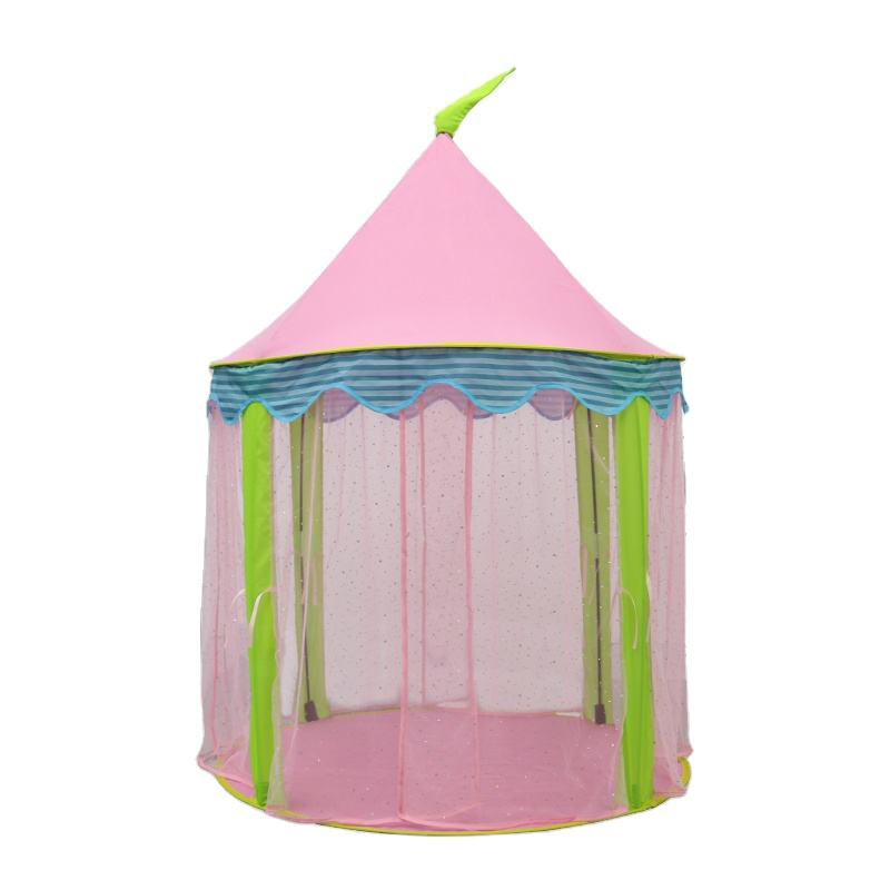 Pink sequins children's tent play house tent factory custom foldable princess tent play house